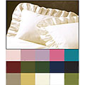 Poplin Ruffled Euro Pillow Sham