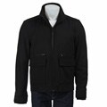 Kenneth Cole New York Men's Black Wool Blend Coat