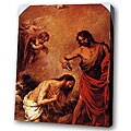 'Man and Angel' Giclee Print Canvas Art