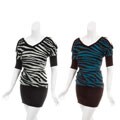 JFW Women's Zebra Print Sweater Dress