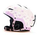 Giro Recruit Junior's White and Lavender Flowers Helmet