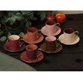 Classic Coffee & Tea by Yedi Aubergine Collection 12-piece Cup and Saucer Set