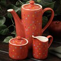Classic Coffee & Tea by Yedi Polka Dot Collection Tea Serving Set