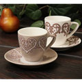Classic Coffee & Tea by Yedi Paisley 12-piece Cup and Saucer Set
