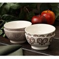 Classic Coffee & Tea by Yedi Paisley Collection 4-piece Bowl Set
