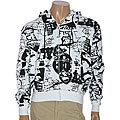 Iron Fist Men's White Comica Hooded Sweatshirt