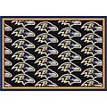 Baltimore Ravens Repeat Logo Rug (5'4 x 7'8)