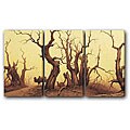 'Camel and Tree' 3-panel Giclee Canvas Art