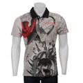 Ed Hardy Men's NY Eagle Foil Polo Shirt