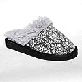 Muk Luks Women's Damask Flocked Jersey Scuff Slippers