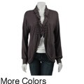 M by M. Kalan Women's Pleated Knit Jacket