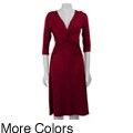 M By M Kalan Women's Criss-cross Wrap Dress