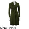 M by M Kalan Women's Drape Neck Knit Dress