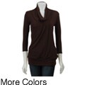 Nice Wear Women's 3/4-sleeve Cowl Neck Knit Top