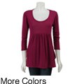 Nice Wear Women's Scoop Neck Tie-back Top