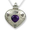 Amethyst Heart 'Eternal Violet' Necklace (India)