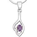 Amethyst 'Iris' Pendant Necklace (India)