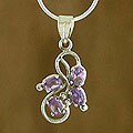 Amethyst 'Shining Mauve' Pendant Necklace (India)
