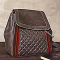 Leather 'Morning Memories' Backpack Bag (Peru)