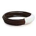 Leather 'Free Spirit in Chocolate Brown' Bracelet (Peru)