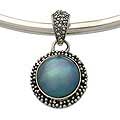 Sterling Silver 'Blue Moon Sands' Pearl Choker (Indonesia) (6-7 mm)
