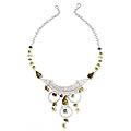 Silver 'Fiesta' Serpentine Collarette Necklace (Peru)