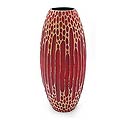 Wood 'Stylish Crimson' Vase (Thailand)