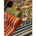 Damask Indoor/ Outdoor Area Rug (9'6 x 12'9)