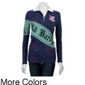 Ed Hardy Women's 'Crown' Long-sleeve Rhinestone Rugby Shirt