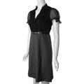 Sangria Women's Ruffled Bodice Belted Dress