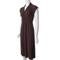 Sangria Brand V-neck Stretch Knit Maxi Dress