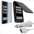 Leather Case/ Screen Protector and Car Charger for iPod Touch