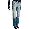Diesel Men's 'Viker' Blue Distressed Jeans