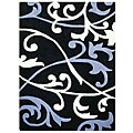 Handmade Scrolling Vines Rug (5' x 8')