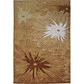 Handmade Floral Burst Rug (5' x 8')