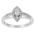 14k White Gold 1/2ct TDW Diamond Engagement Ring (G-H, I1-I2)