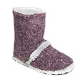 Muk Luks Women's Cable Knit Sherpa Boot with Memory Foam