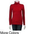 Carol Rose Women's Cable Knit Turtleneck Sweater