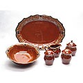 Regency Brown 7 Piece Completer/ Hostess Set