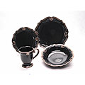 Certified International Regency Black 16-piece Dinnerware Set (Service for 4)
