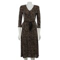 Conected Apparel Women's 3/4-sleeve Mock 2-piece Dress