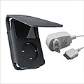 iPod Classic 80/120 Black Case and Wall Charger