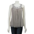 Jonathan Martin Sequin U-neck Mesh Top
