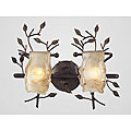 Blackened Rust 2-light Wall Sconce