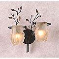 Blackened Rust 2-light Wall Sconce