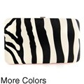 H2W Brand Zebra Print Women's Hardcover Wallet