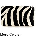 H2W Brand Zebra Print Hard Cover Wallet