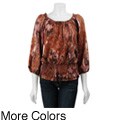 Jonathan Martin Women's Charmeuse Peasant Top