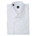 Ike Behar Men's Striped Spread Collar Dress Shirt