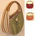 Maya Hand-woven Hand-loomed 50's Basket Handbag (Belize)